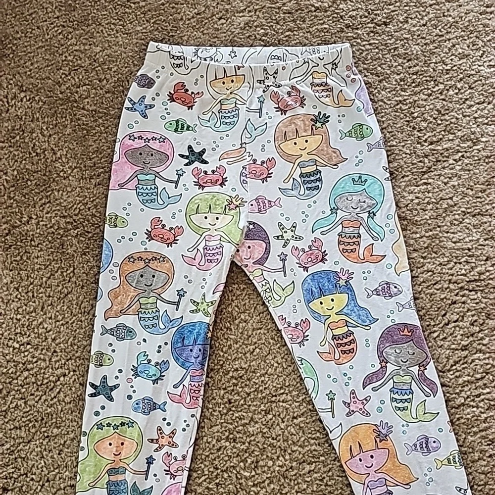 Caden Lane Bamboo Mermaid Sleep Pants Size 9 10